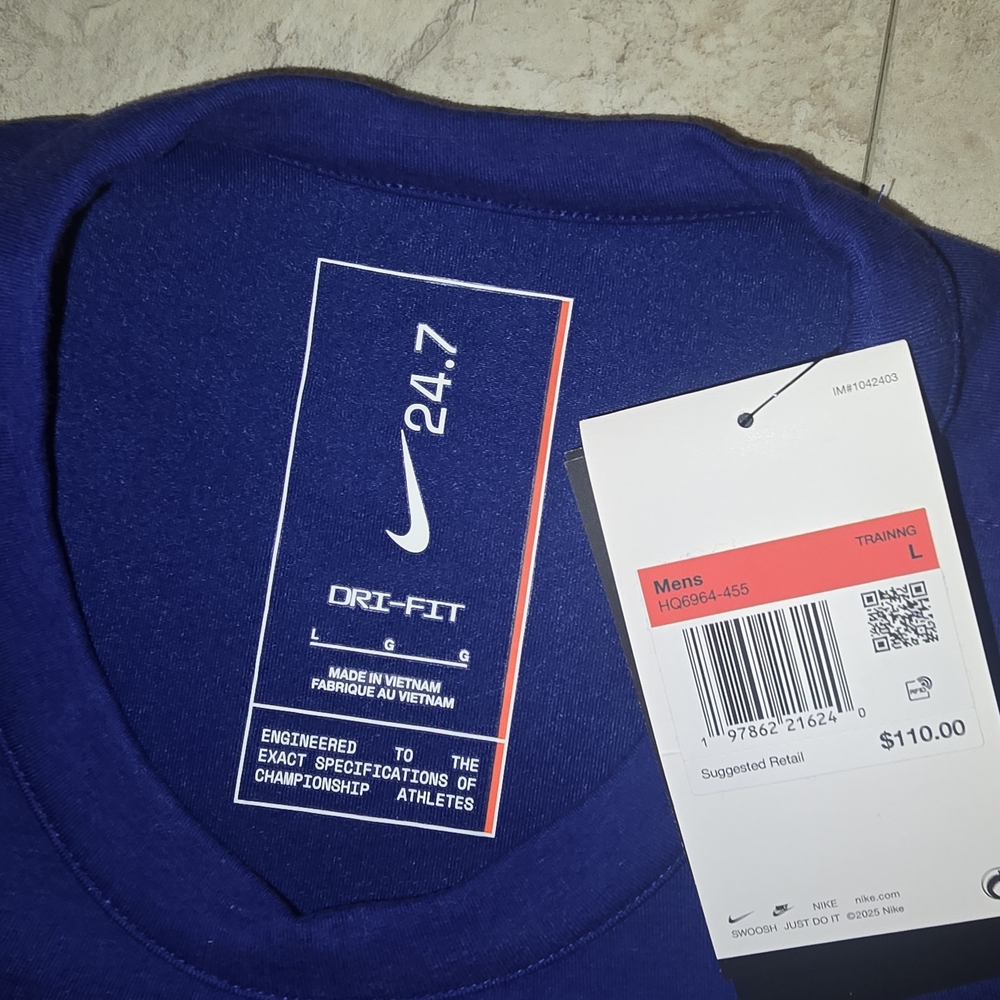 Nike 24.7 Men's Crewneck Sweater - Royal Blue Large - Picture 4 of 6